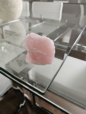 Natural Rose Quartz Crystal Chunk - Pink